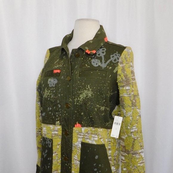 NWT!! Anthropologie PILCRO Embroidered Phoenix Sweater Jacket Boho X-Small - Picture 7 of 15